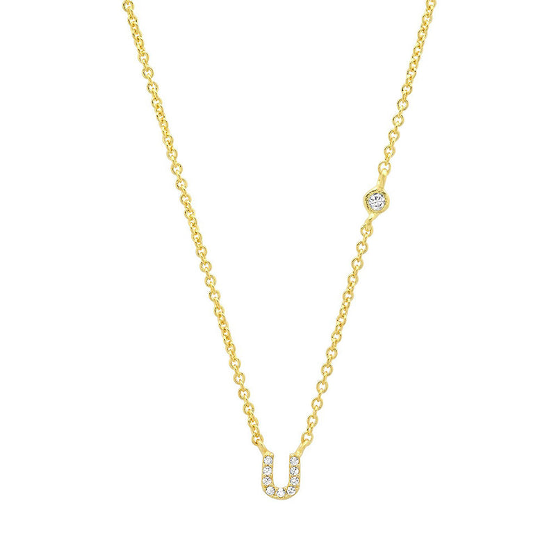 letter pendant necklace, view 11 - MRSLM