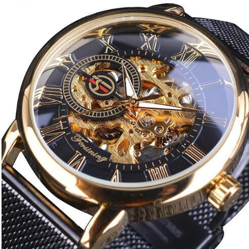 men's hollow mechanical watch, view 6 - MRSLM