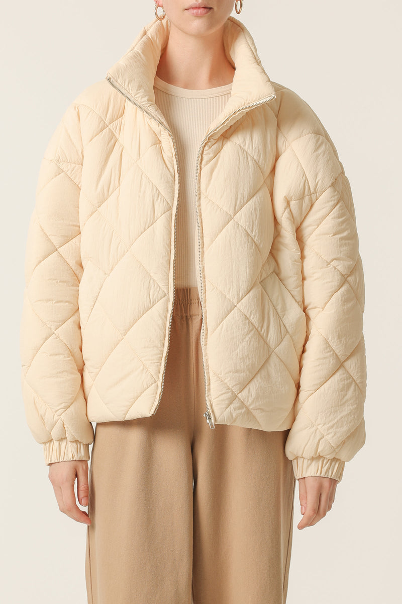 women's quilted padded jacket, view 3 - MRSLM