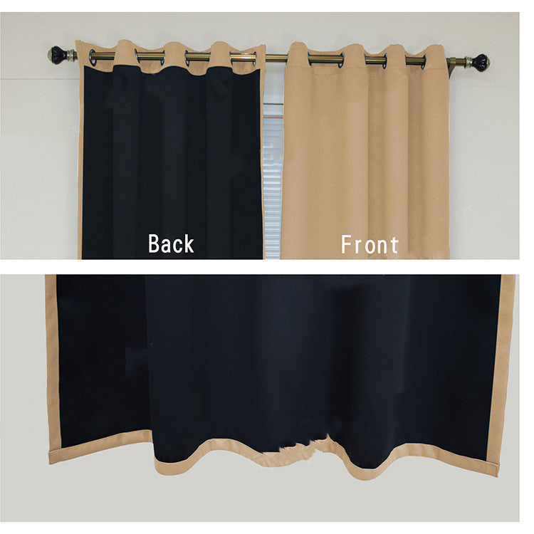 Full Blackout Curtain With Black Lining On The Back
