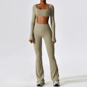 Seamless yoga sportswear set, view 4 - MRSLM