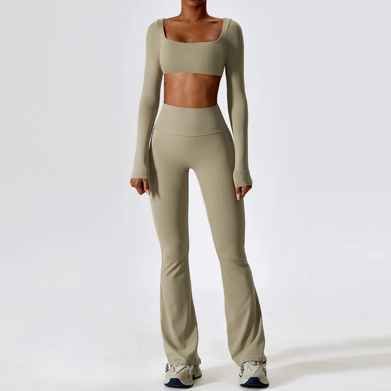 Seamless yoga sportswear set, view 6 - MRSLM