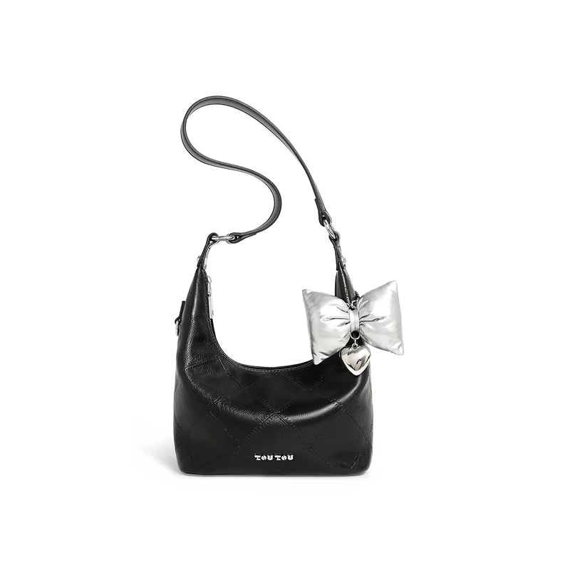 diamond grid tote bag, view 2 - MRSLM