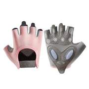Women's half finger silicone fitness gloves, view 5 - MRSLM