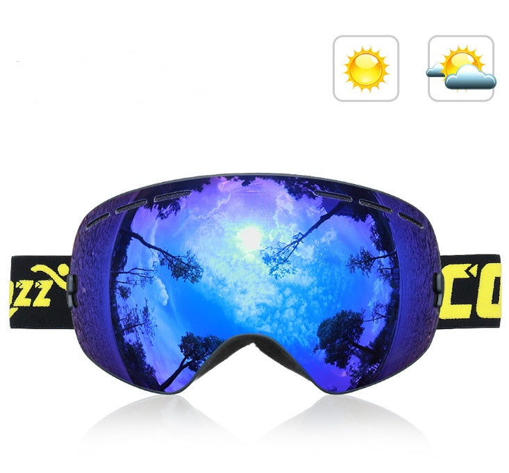 spherical double-layer anti-fog ski goggles, view 11 - MRSLM