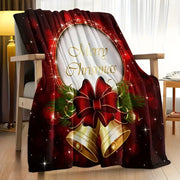 Christmas digital-print throw blanket, view 17 - MRSLM