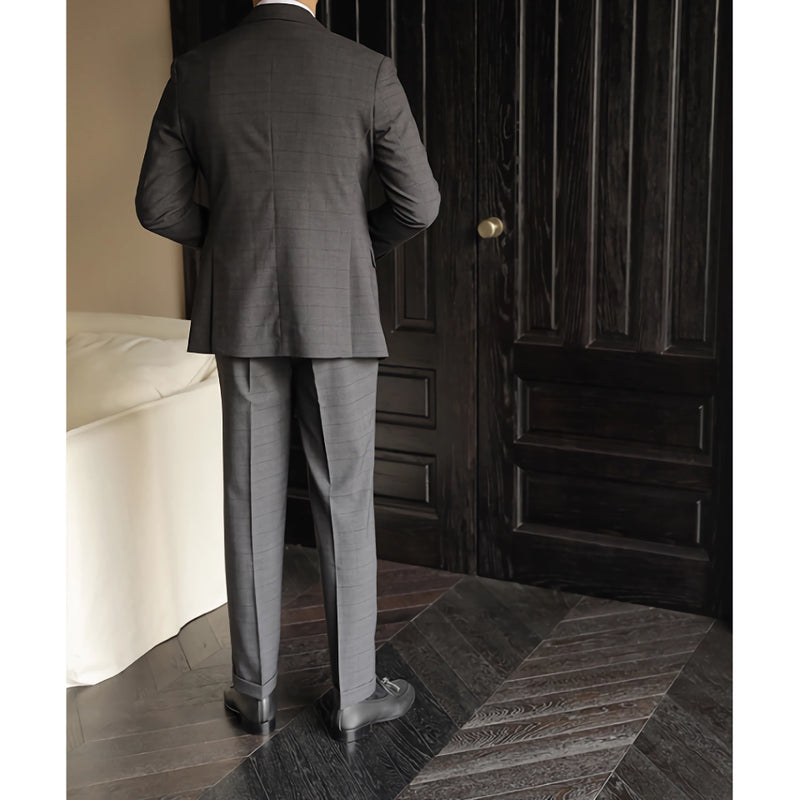 single breasted slim fit 2-piece suit, view 7 - MRSLM