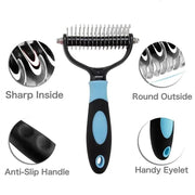 pet deshedding brush, view 4 - MRSLM