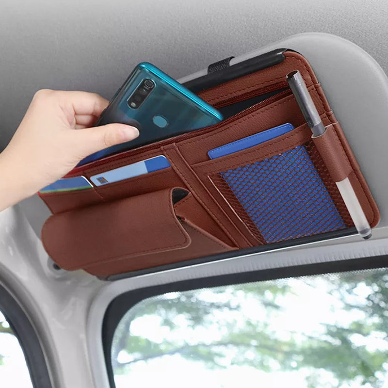 5-in-1 car sun visor organizer - MRSLM