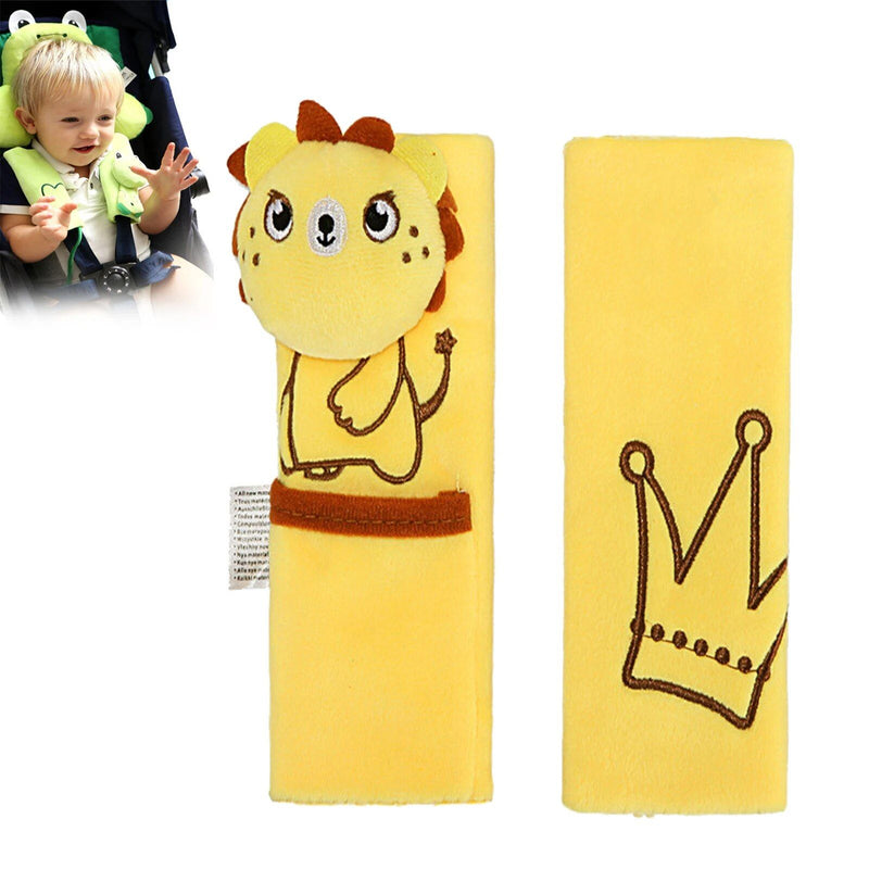 kids cartoon plush seat belt covers, view 3 - MRSLM