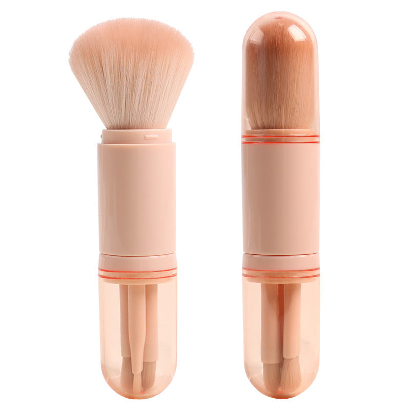 telescopic 4 in 1 makeup brushes set, view 2 - MRSLM