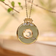 Vintage safety buckle pendant necklace - MRSLM