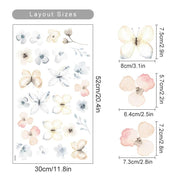 boho floral wall stickers, view 6 - MRSLM