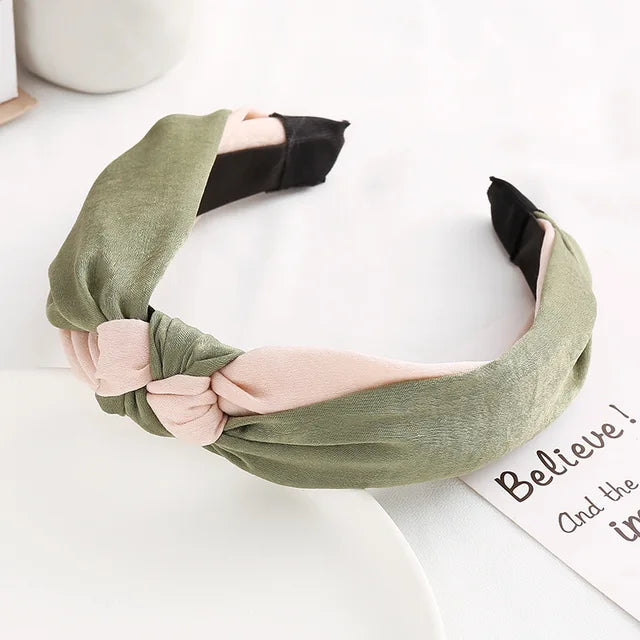 elegant cross bow elastic headband, view 5 - MRSLM