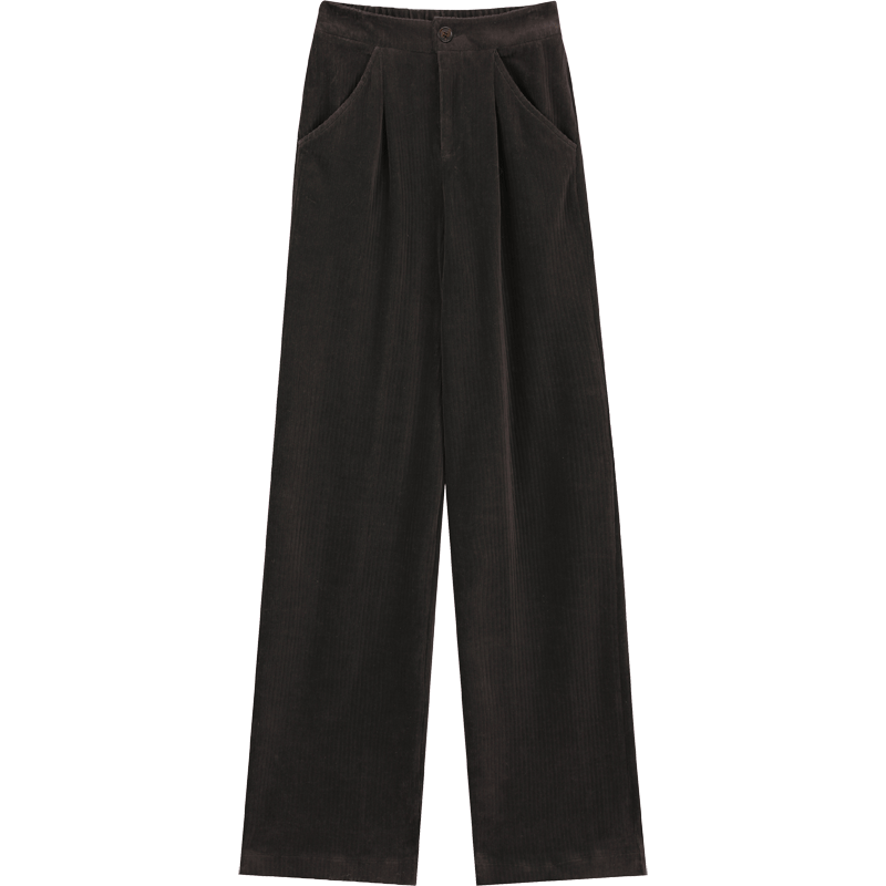 high waist corduroy pants, view 3 - MRSLM