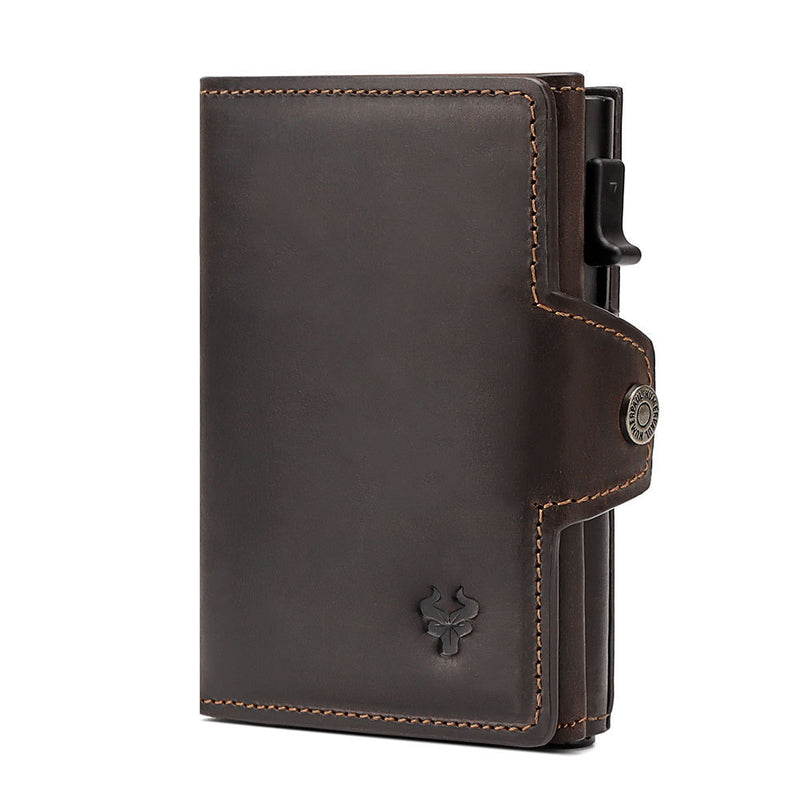 crazy horse cowhide wallet, view 7 - MRSLM