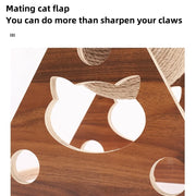 natural sisal cat scratching ball, view 7 - MRSLM