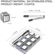 reusable stainless steel ice cubes, view 8 - MRSLM