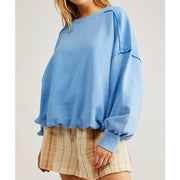 oversized long sleeve hoodie, view 2 - MRSLM