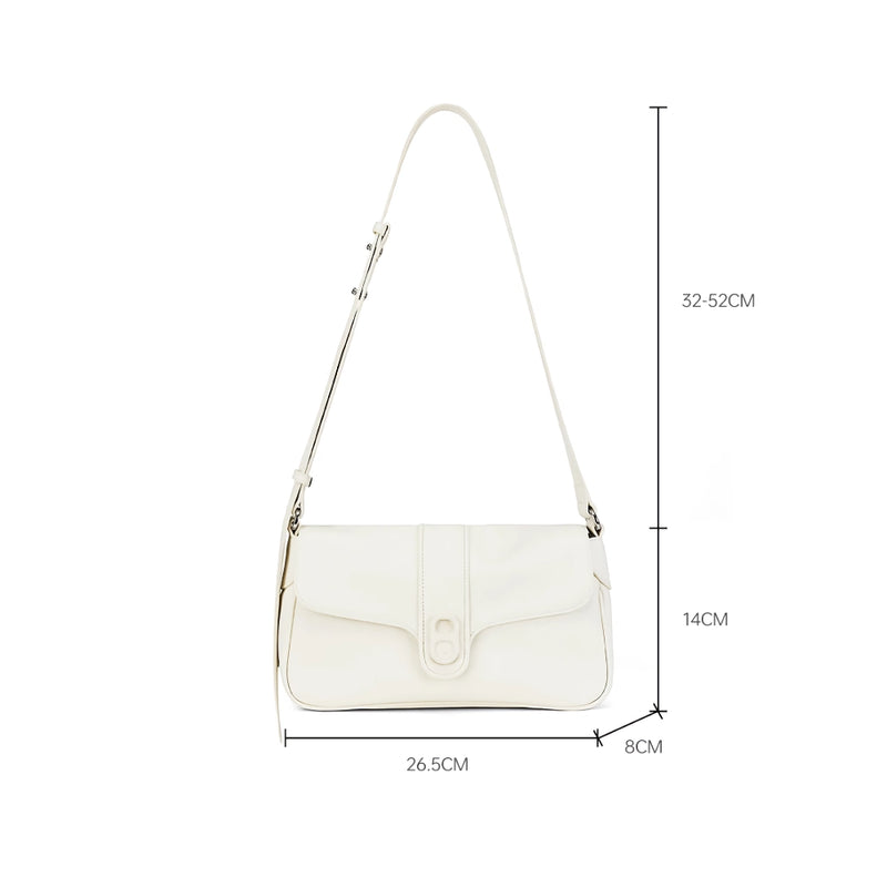 Retro leather shoulder and crossbody bag, view 10 - MRSLM