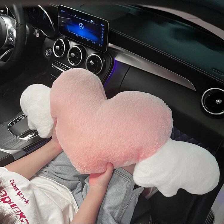 heart-shaped car headrest cushion, view 5 - MRSLM