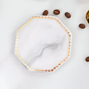 golden edge marble ceramic coasters, view 6 - MRSLM