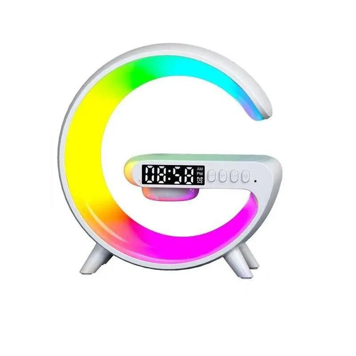 Speakers Alarm Clock Lamp With Wireless Charger