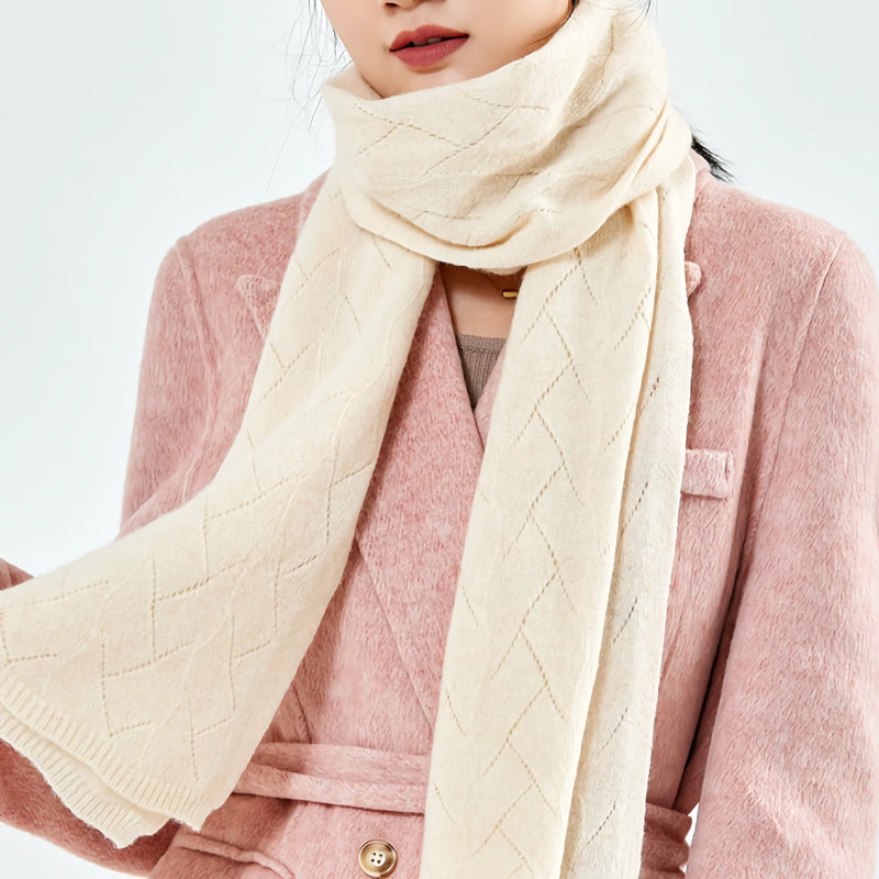 women's merino wool knit scarf, view 13 - MRSLM