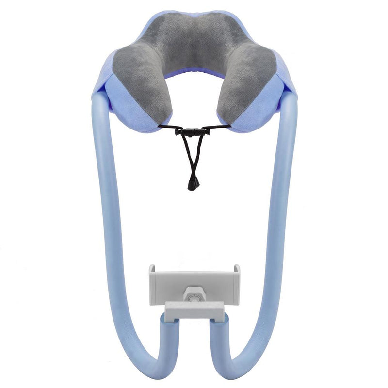 U-shaped neck pillow with phone holder, view 12 - MRSLM