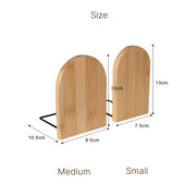 bamboo desktop organizer and bookend, view 8 - MRSLM
