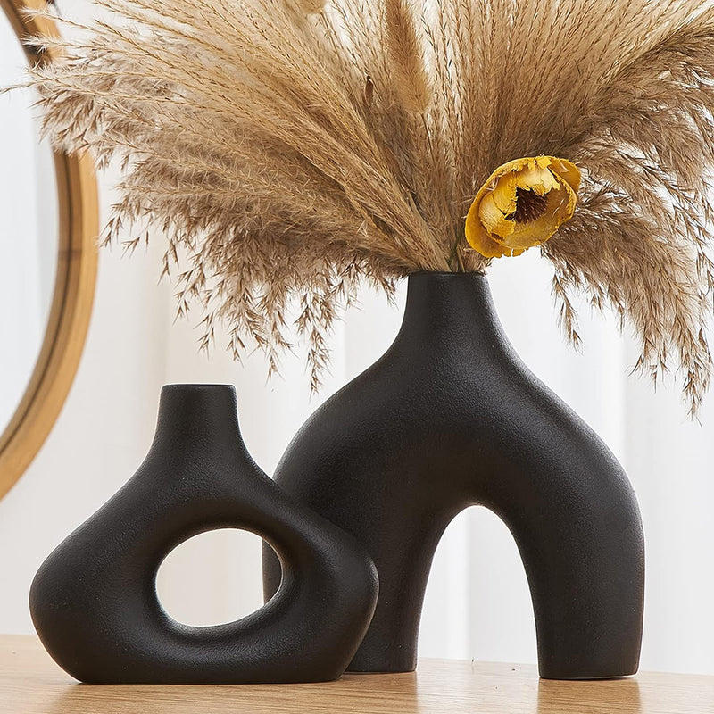 modern nordic ceramic vase, view 2 - MRSLM