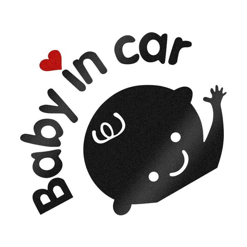 baby on board cartoon car sticker, view 6 - MRSLM