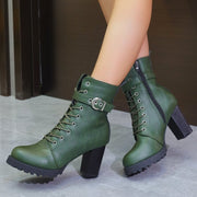 women's emerald green boots, view 2 - MRSLM