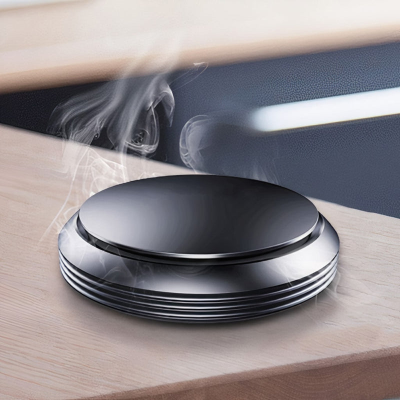 round flat metal air freshener, view 3 - MRSLM