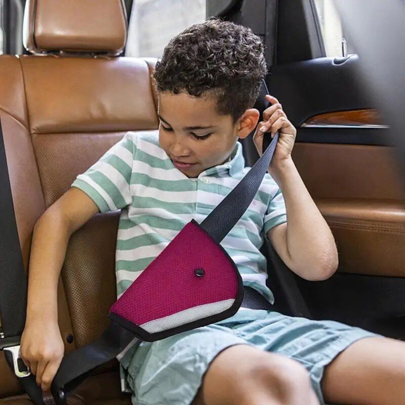 Adjustable Triangle Child Safety Seat Belt Pad and Clip