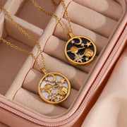 moon and star pendant necklace, view 7 - MRSLM