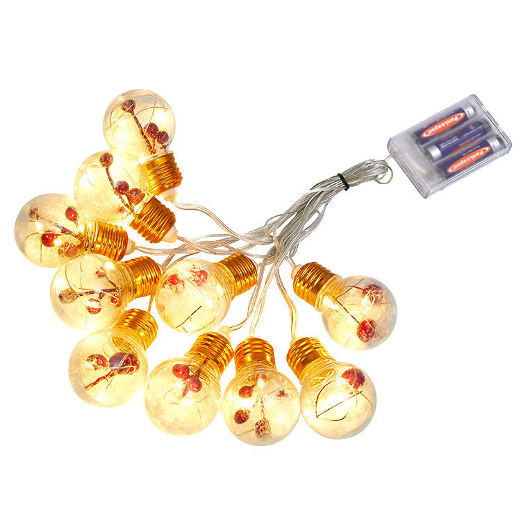 Christmas bulb string lights, view 8 - MRSLM