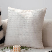 italian minimalist black and white cushion cover, view 4 - MRSLM