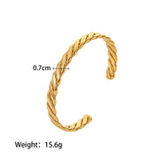 stainless steel Cuban chain bracelet, view 2 - MRSLM