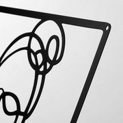 minimalist abstract woman metal wall art set, view 7 - MRSLM