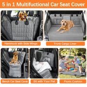 pet car seat cover hammock for dogs, view 3 - MRSLM