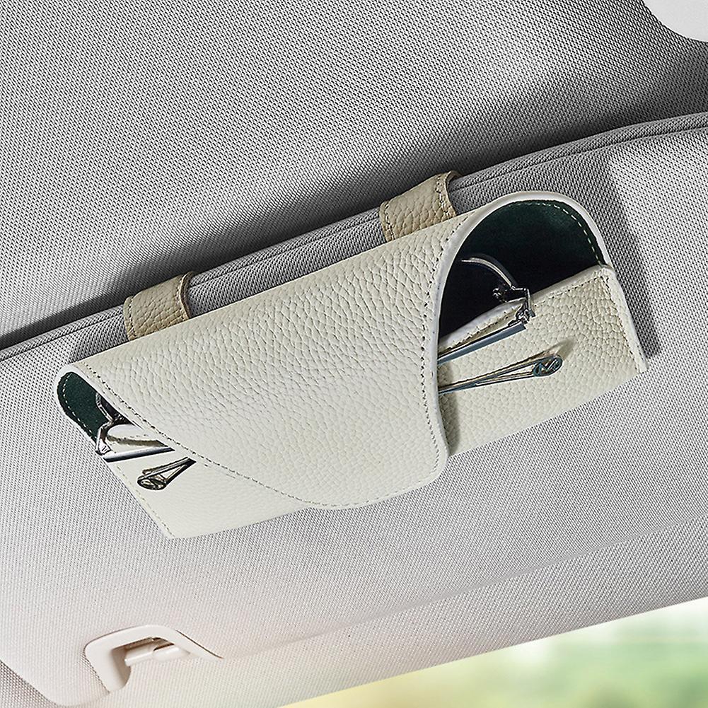 Multi-Function Car Sun Visor Glasses Storage Case