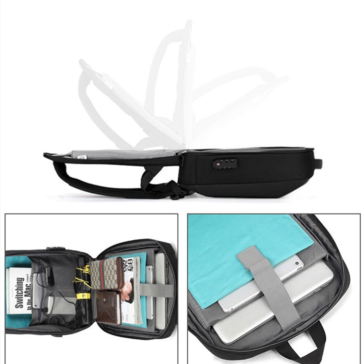 men's multi-function backpack, view 8 - MRSLM