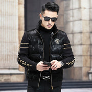 Men's stand collar duck down coat, view 8 - MRSLM