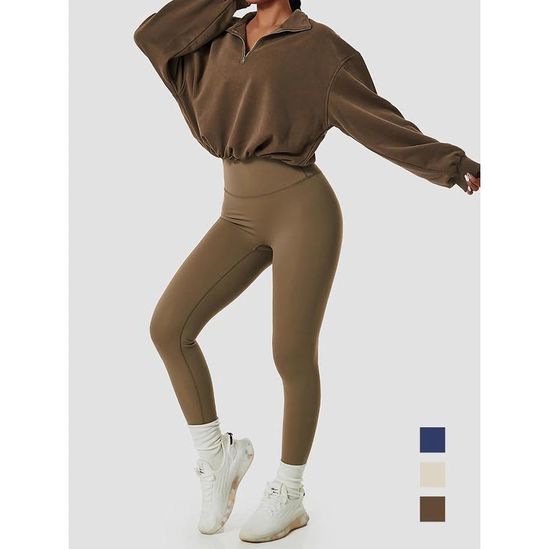 yoga fitness zip jacket, view 11 - MRSLM