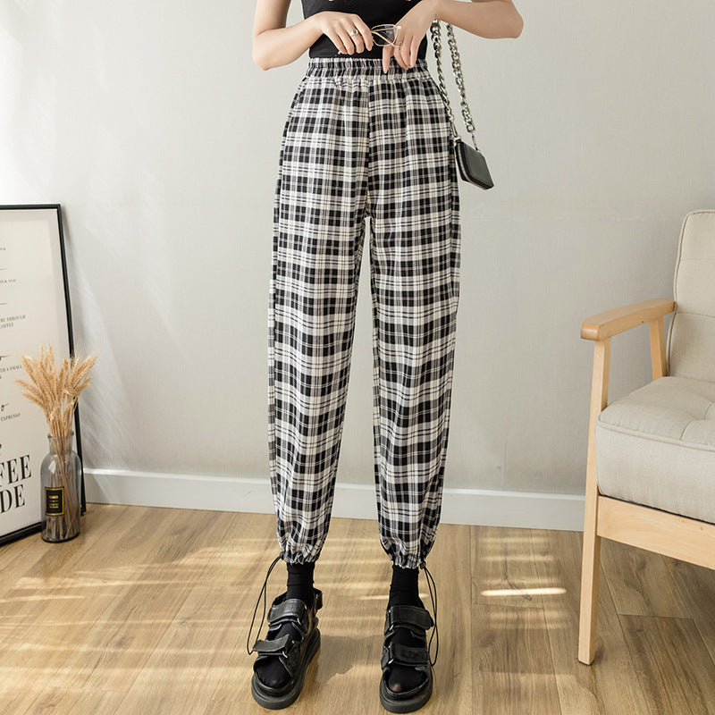 Lightweight Thin Lantern Cropped Pants