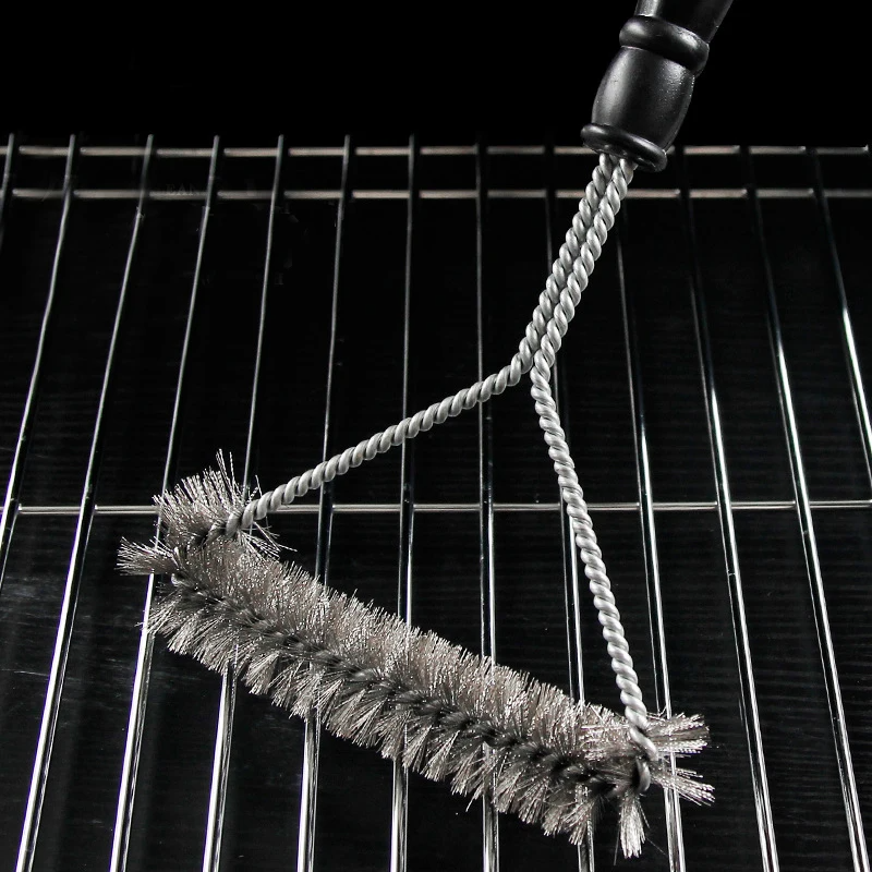 stainless steel bbq grill cleaning brush, view 5 - MRSLM