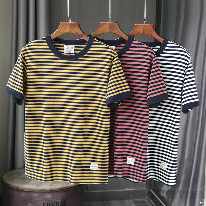 Retro striped cotton T-shirt - MRSLM