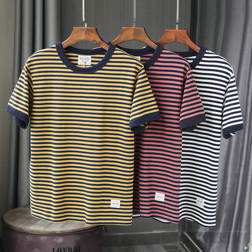 Retro striped cotton T-shirt - MRSLM