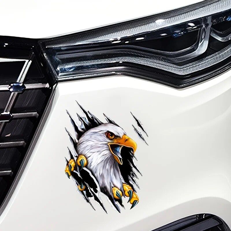 universal cartoon eagle vehicle sticker, view 8 - MRSLM